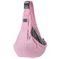 Pink Lightweight Breathable Pet Crossbody Bag with Adjustable Padded  Strap & Reversible Double-Sided Design