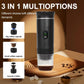 White 3-in-1 Portable Espresso Maker with Self-Heating and One-Touch Cold Hot Brew - Smart Digital Display & 20Bar High Pressure for Rich Crema