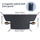 Durable Car Protector with Extra-Large 253cm Coverage - All-Season Snow & Sun Protector, 6-Magnet & 4 Strap Windproof System(Black & Orange)