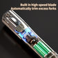 Black Cordless Automatic Split End Hair Trimmer - High-Speed Double-Sided Blade, Visible Trimming Window & Large Opening