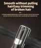 Red Cordless Automatic Split End Hair Trimmer - High-Speed Double-Sided Blade, Visible Trimming Window & Large Opening