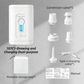 White Wireless Rechargeable Vacuum Pump with 5 Versatile Nozzles - 2-in-1 Compact High-Suction Inflator & Deflator for Travel & Home