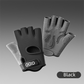 Black Heavy-Duty Unisex Gym Training Gloves with Integrated Wrist Support - Breathable Anti-Callus and Anti-Slip Weightlifting & Pull-Up Guards (Size L)
