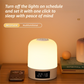 Smart Digital Clock Night Light - Remote Dimmable Bedside Lamp & Sleep Aid for Nursery, Feeding & Bedroom (K2021)