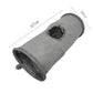 30X67CM Grey Durable Suede Foldable Cat Tunnel - Interactive Multi-Sensory Play Tube with Crinkle Paper & Plush Interior, plush ball and Steel Frame