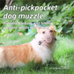 Anti-Biting & Anti-Foraging Dog Muzzle - Breathable & Soft TPE Safety Mask with Secure Straps (