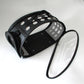Black Foldable Breathable Pet Carrier with Panoramic Window & Strap - EVA &  Lychee Leather Crossbody Travel Bag (L 42 x 33 x 28.5CM)