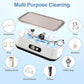 X81 Black Ultrasonic Jewelry & Eyeglass Deep Cleaner with Cloth - Touch Control & 3-Level Intelligent Timers and Large 650ml Stainless Steel Tank