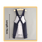 2-Pack Dark Blue Waterproof & Oil-Proof Cross-Back Kitchen Apron with No-Tie Slip-On Design and Detachable Hand Towels