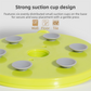 Green Interactive Pet Slow Feeder & 3D Textured Oral Cleanner - 3-in-1 Mounting Durable TPR Lick Mat for Dogs & Cats