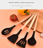 12-Piece Green Heat-Resistant Silicone Cooking Utensils with Wooden Handles and Box - Non-Stick Scratch-Free Kitchen Tool Kit