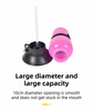 Blue 500ML Portable Pet Dog Water Bottle with 10cm Wide Bowl - Leakproof Travel Drinker for Outdoor Walking and Hiking
