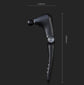 Black-Blue Foldable Percussion Massage Gun with Hot Cold Compress & 10 Heads - 9 Speed Levels and High Frequency Vibration Full Body Muscle Relaxer