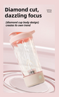 500ML Green Portable Diamond Electric Shaker - Strong Vortex Stirring, Dual Temperature Endurance & Self-Cleaning for Protein Powder Coffee