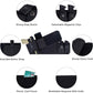 Black Multi-Functional Concealed Tactical Belly Band with Muti-Pouch and Holster - 48 inch Breathable Carry Belt for Outdoor Camping