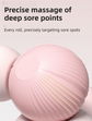 Purple Compact 6-Wheel Handheld Massager - Smooth & Silent, Deep Tissue Muscle Relaxer for Yoga Fitness and Home Recovery
