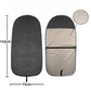 Grey Waterproof Towel Car Single Seat Cover - Universal Non-Slip Sweat-Absorbent Bucket Seat Protector for Gym Fitness and Beach