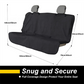 Grey Waterproof Towel Car Back Seat Cover - Universal Non-Slip Sweat-Absorbent Bucket Seat Protector for Gym Fitness and Beach