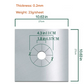 4-Piece Sliver Reusable Oil-Proof Teflon Stovetop Burner Liners - Cuttable, Non-Stick, Heat-Resistant & Dishwasher Safe Clean Pad