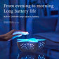 7-Colors Rechargeable Starfish Water Ripple Projection Lamp - Brightness Adjustable Ocean Ambiance Night Light