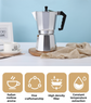 150ML Premium Octagonal High Pressure Moka Pot - Classic Italian Aluminum Coffee Maker for Rich Espresso Flavor