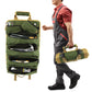Green Heavy-Duty Oxford Cloth Roll-Up Tool Organizer - Detachable Multi-Purpose Utility Bag for Mechanics, Electricians & Outdoors