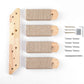 4-Tier Solid Wood Wall-Mounted Cat Climbing Ladder - Vertical Jumping Steps for Indoor Cats with Installation Kit