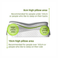 Grey Breathable Butterfly Contoured Memory Foam Pillow - Dual-Height Orthopedic Neck Pillow with 5-Zone Cervical Support
