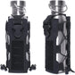 Black Adjustable Tactical Water Bottle Pouch - Multi-Functional MOLLE Compatible Accessory Bag for Hiking & Outdoor Survival