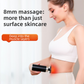 Black Grey Mini Hot Cold Massage Gun with10 Heads - 6 Intensity Dual Thermal Therapy Deep Muscle Reliever for Gym Fitness Recovery