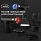 Black Sliver Mini Hot Cold Massage Gun with10 Heads - 6 Intensity Dual Thermal Therapy Deep Muscle Reliever for Gym Fitness Recovery