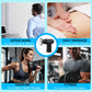Grey Lightweight Mini Hot Cold Massage Gun with 6 Heads - 6 Intensity Dual Thermal Therapy Muscle Reliever for Portable Body Recovery