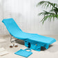 2-in-1 Blue Microfiber Sun Lounger Towel & Portable Tote Bag - Sand-Free & Quick Dry Beach Chair Cover with Side Pockets (75x211cm)