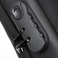 Black Lightweight Anti-Theft Tactical Chest Bag - Waterproof Security Sling Bag with 3-Digit Password Lock & Smart USB Charging Port