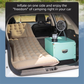 Grey Multi-Chamber Car Inflatable Air Mattress with Electric Pump, Storage Bag & Pillows for Universal Trunk Sleeping and Camping (174 x 126 CM)