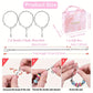 67PCS Purple DIY Charm Necklace & Bracelet Making Kit - Creative Jewelry Craft Set with Colorful Drip Oil Pendants & Metal Beads