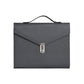 Black Anti-Theft Document Organizer with Secure Password Lock - Waterproof PU Leather Confidential File Bag