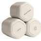 3-Piece Beige Magnetic Travel Capsules - Leak-Proof & TSA-Friendly Cosmetic and Skin Care Containers