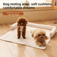 Light Grey Pet Sofa Protector & Calming Bolster Bed with Cable Knit - 75x75CM Thickened Non Slip Furniture Cover for Cats & Dogs