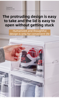 White 3-Layer Foldable Shoe Storage Tower with Transparent Display Panel & Back Ventilation - One-Pull Instant Setup Stackable Box (25.5x34.5x52.5CM)