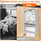 2-in-1 Grey Kitchen Plastic Bag & Trash Bag Roll Dispenser - Hanging Grocery & Produce Bag Organizer (17.5x9.9x5.8 inch)