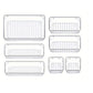 7PCS Transparent Stackable Organizer Set - 4-Size Versatile Desktop & Drawer Divider