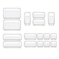16PCS Transparent Stackable Organizer Set - 4-Size Versatile Desktop & Drawer Divider