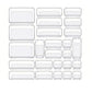 25PCS Transparent Stackable Organizer Set - 4-Size Versatile Desktop & Drawer Divider