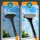 2-Pack 2-in-1 Professional Window Screen Brush & Glass Cleaner - Detachable Long-Handle Squeegee & Scrubber (White Green)