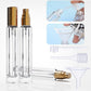 15-Piece/3-Set Black Premium Glass Travel Perfume Atomizer Set - 10ml Portable Refillable Sprayers with Transfer Tools