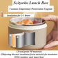 3-Pack Beige 304 Stainless Steel Microwave-Safe Lunch Box Set - Stackable Insulated Bento Containers for Office & School