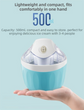 Pink 500ML Compact Electric Ice Cream Maker - Portable Quick Iced Drink Bucket & Soft Serve Machine with Rapid 15-Min Freezing