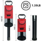 Black and Red Lightweight Golf Retriever with Detachable No-Bend Shag Tube & Mesh Bag Holding Up to 70-Ball