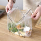 2-Pack Foldable Stainless Steel Trash Bag Holder (17 x 21 CM) - Multi-Functional Kitchen Countertop Organizer for Plastic Bag & Dishcloth